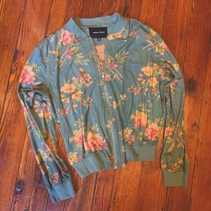 Floral bomber jacket